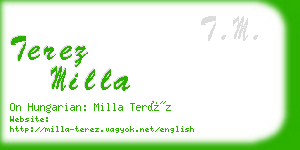 terez milla business card